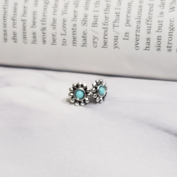 Turquoise Boho Earrings Set - Picture 2 of 6